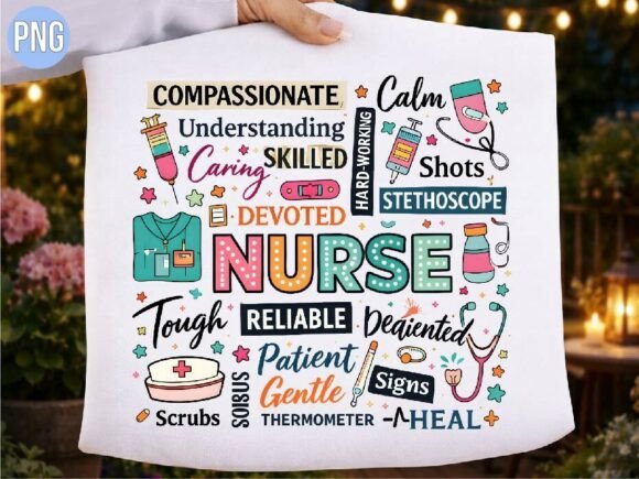 Download Compassionate Nurse Nursing Words PNG - Premium Resources