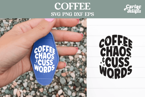 Download Coffee Chaos and Cuss Words SVG - Premium Bundle