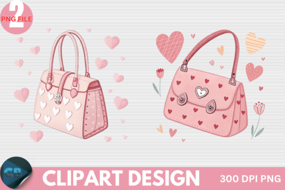 Download Retro Pink Valentine Clipart PNG - Premium Resources